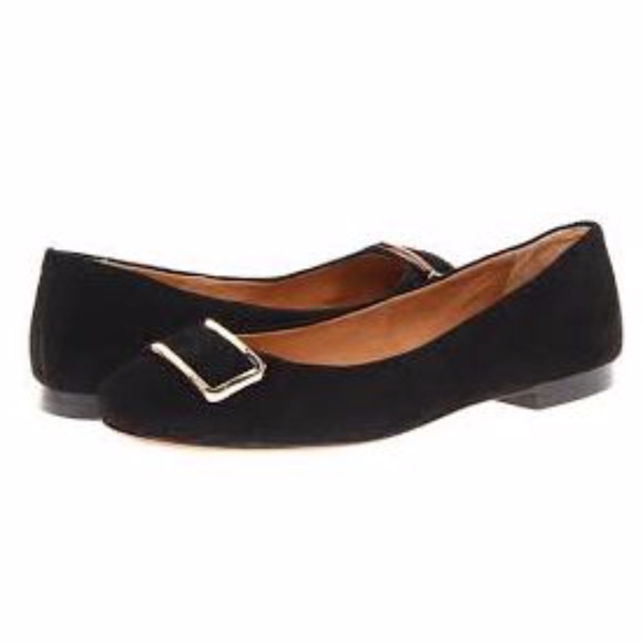 COACH Unique Black Suede Flats - Picture 1 of 7